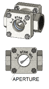 Paddle NPT Threaded Flow Indicators, Carbon Steel or 316 Stainless Housings