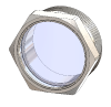 Stainless Steel Gasketed Glass Sights with NPT Threads