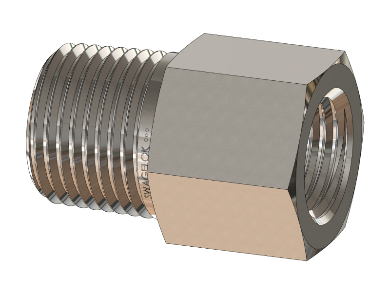 Male BSPT (Tapered Thread) to Female BSPT Pipe Fitting Reducing Bushing