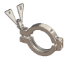 Hygienic Metric Clamps, SH Type I, 316 Stainless Steel, Wing Nut