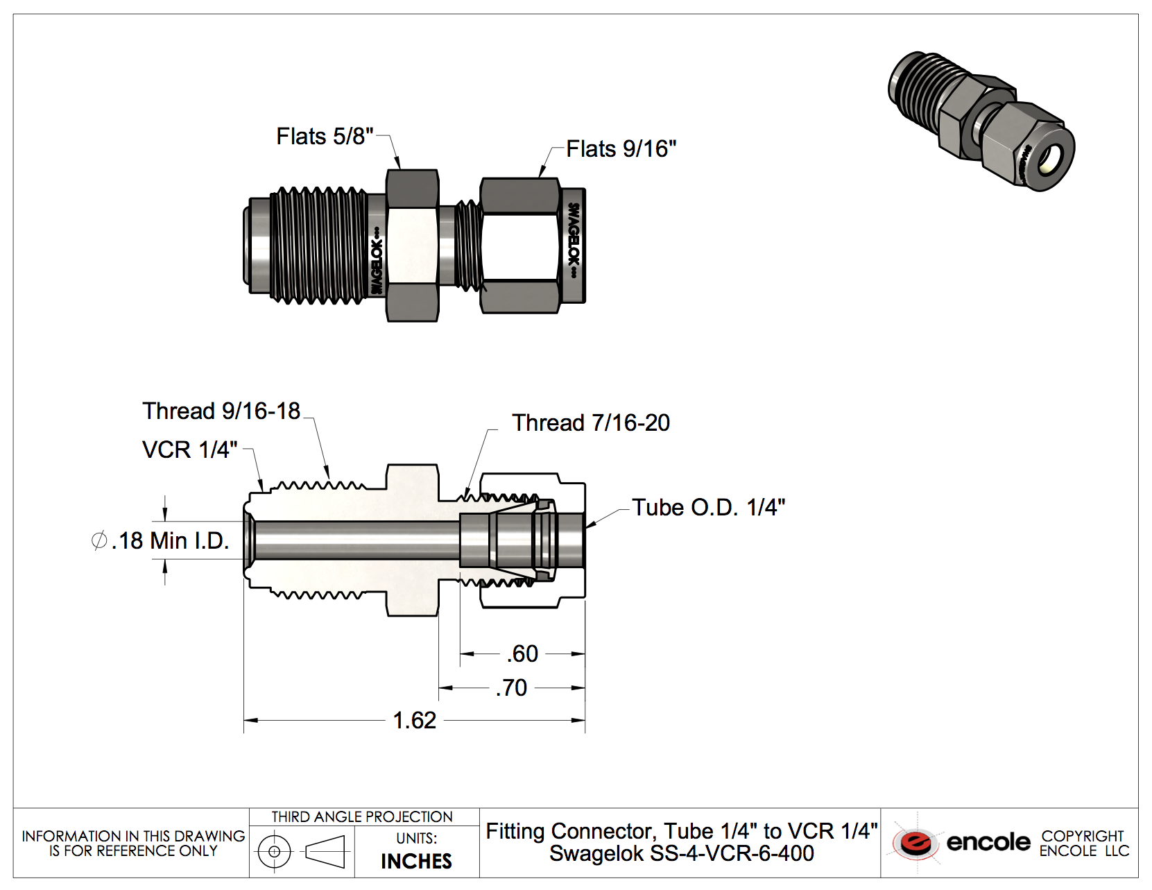 VCR® Compression Tube Fitting