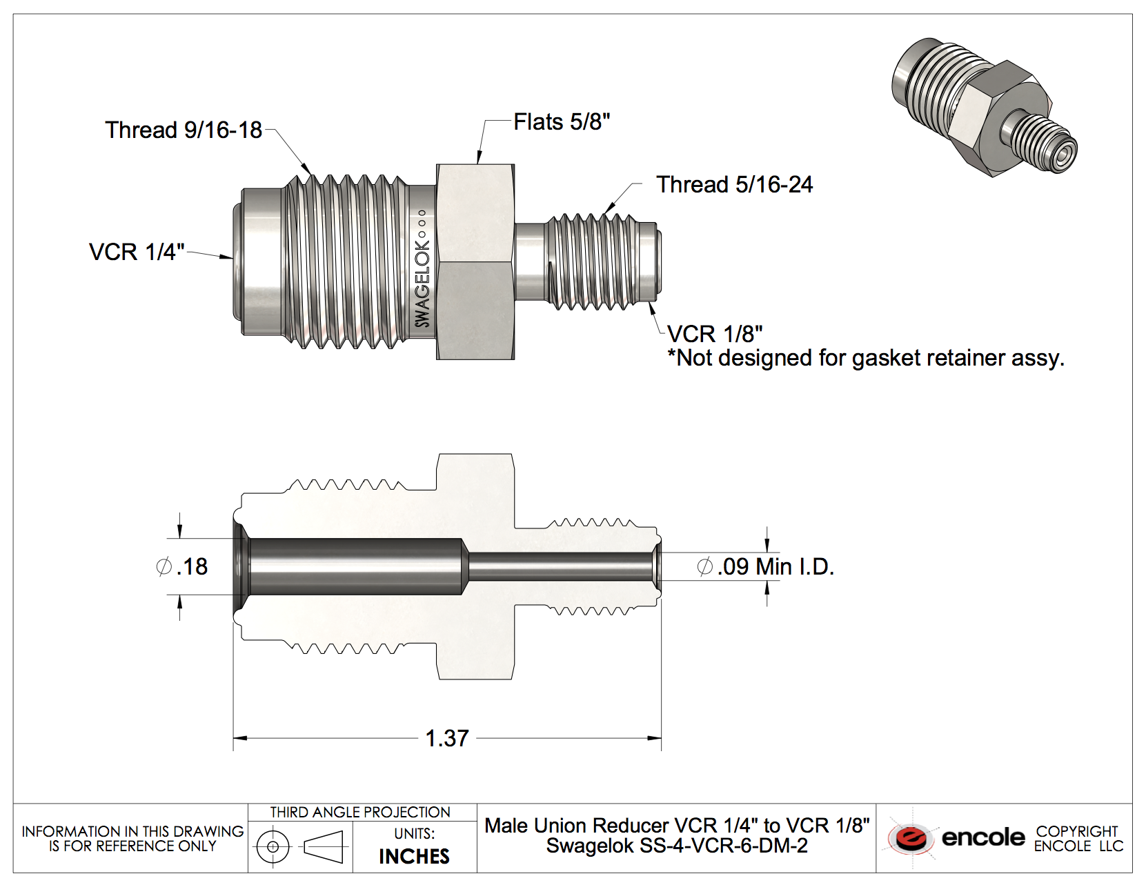 VCR® Compression Tube Fitting