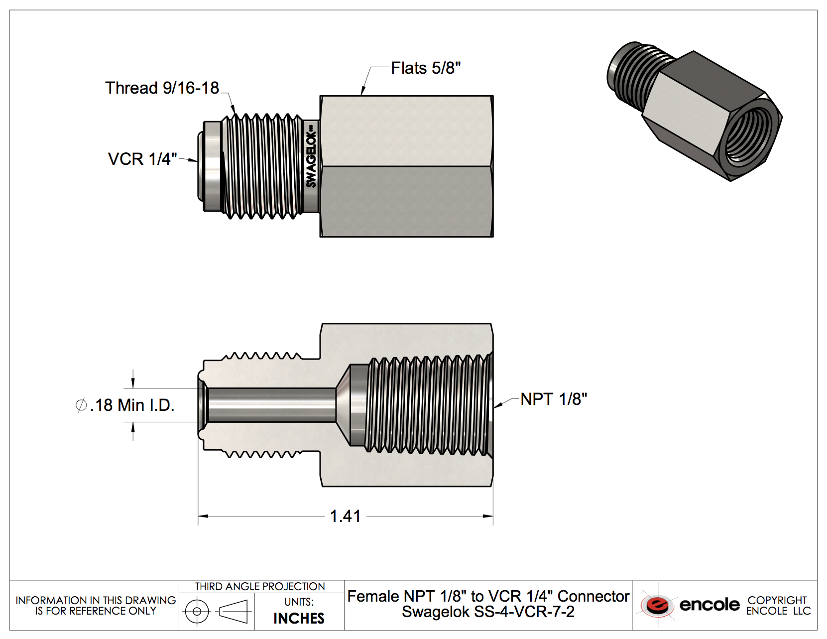 VCR® Compression Tube Fitting