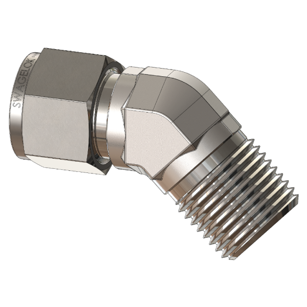 NPT Tube Fitting 45-Degree Elbow