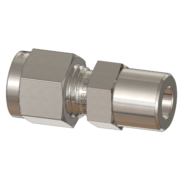 Straight Tube Fitting Connector with Tube Socket Weld