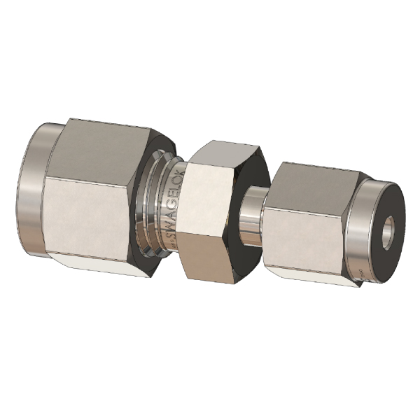 Straight Reducing Union Tube Fitting, Fractional Size