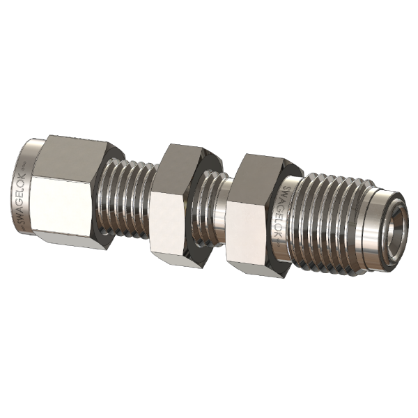 VCR® Compression Tube Fitting Bulkhead Connector